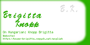 brigitta knopp business card